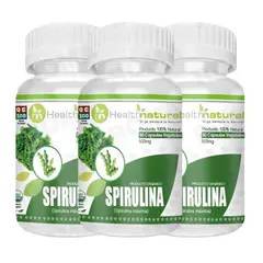 HEALTHNATURAL - PACK 3 SPIRULINA 1500MG