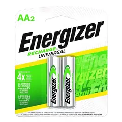 ENERGIZER - Pilas AA 2000mah Recargables x2 Uuni