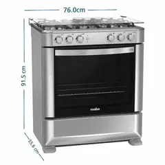 MABE - Cocina a Gas 30" 5 Hornillas CMP7628FX0 Inox
