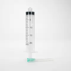 GENERICO - Jeringa Hipodérmica Estéril de 20 ML Aguja 21 G X 1 1/2" CAJA 100 UND