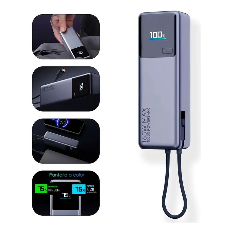 Power BanK 10000mAh Carga Ultra Rápida 165W PB1165MI