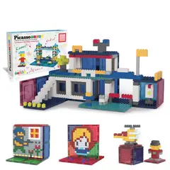 PICASSO TILES - Juego de 500 Bloques de Construcción y 12 Bloques Magnéticos