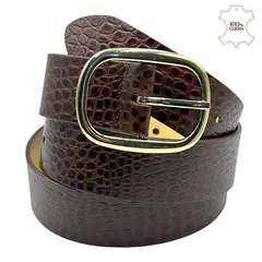 PERRY JHAN - Correa Cinturon Clásica Para Mujer - Marrón