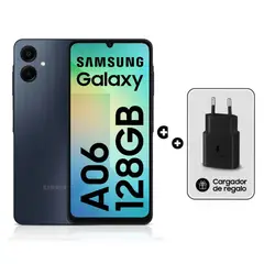 SAMSUNG - Celular Galaxy A06 128GB 4GB RAM + Cargador