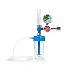 GENERICO - Manómetro Regulador de Oxígeno con Flujómetro de 15 LPM y Vaso Humidificador