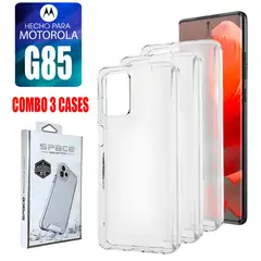 ASIA IMPORT - Combo Case Space Transparente Para Motorola G85