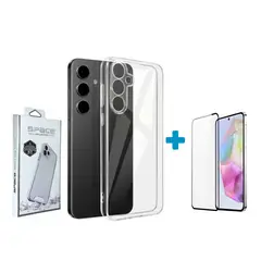 GENERICO - Case Space Para Samsung A56 + VidrioTransparente