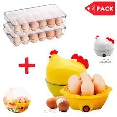 INSPIRA MARKET - Hervidor de Huevos Gallina y Organizadores de Huevos Pack
