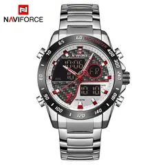 NAVIFORCE - Reloj Hombre NF9171 PLATA Digital Analógico Inoxidable