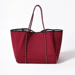 GENERICO - Bolso Tote POPUPS Everyday Con Neceser Interior Color Burdeos