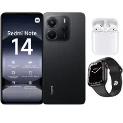 XIAOMI - Redmi Note 14 256GB Negro + Audifonos + Smartwatch