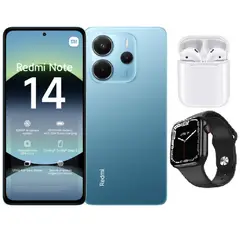 XIAOMI - Redmi Note 14 256GB Azul + Audifonos + Smartwatch