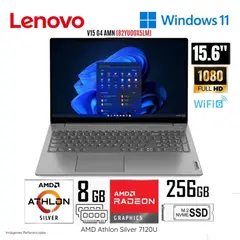 LENOVO - Laptop V15 G4 AMN AMD Athlon 7120U 8GB RAM 256GB SSD 156 FHD Grey - 82YU00X5LM