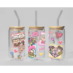 GENERICO - VASO TAPA BAMBU CON DISEÑO - MODELO1