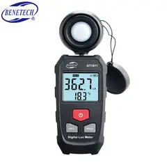 BENETECH - Luxómetro Digital Medidor de Luz Lux y Temperatura - GT1011