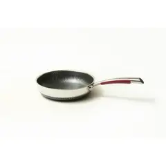 FAMICO - Combo Sarten 28 y Wok 34 Acero Inoxidable 304, con tapa