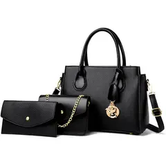BLWOENS - Cartera de mujer -3 piezas - Negro