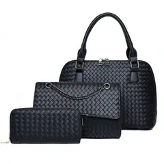BLWOENS - Cartera de mujer -3 piezas - Negro