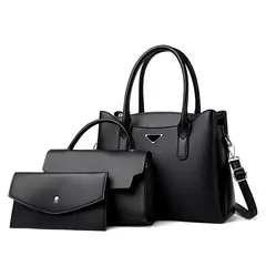 BLWOENS - Cartera de mujer -3 piezas - Negro