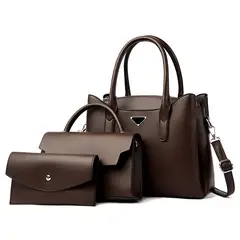 BLWOENS - Cartera de mujer -3 piezas - Café