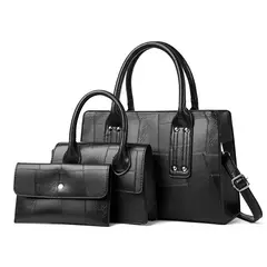 BLWOENS - Cartera de mujer -3 piezas - Negro