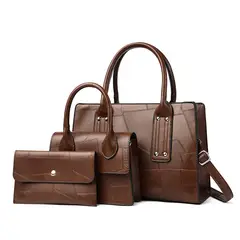 BLWOENS - Cartera de mujer -3 piezas - Café