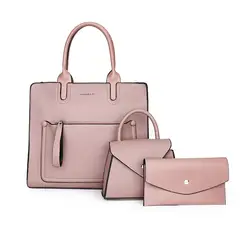 BLWOENS - Cartera de mujer -3 piezas - Violeta