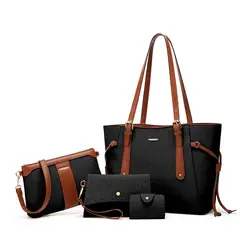 BLWOENS - Cartera de mujer -4 piezas - Negro