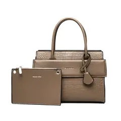 BLWOENS - Cartera de mujer -2 piezas - Beige