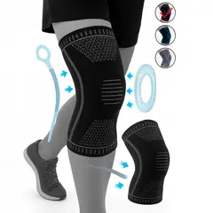 GENERICO - Rodillera Articulada Ortopedica Con Gel Y 2 Varillas TALLA L