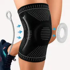 GENERICO - Rodillera Articulada Ortopedica Con Gel Y 2 Varillas TALLA XL