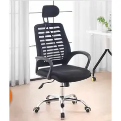GENERICO - Silla de Escritorio Ejecutiva Negro Ergonómica Giratoria C-253