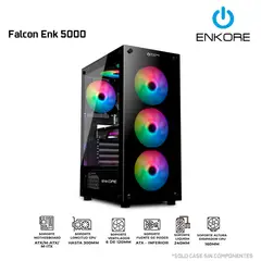 ENKORE - Case Gamer Falcon Enc 5000 Rgb 4 Fan Usb 3.0