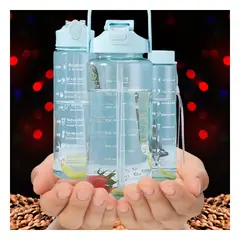 GENERICO - Pack6 Frasco Fitness de Tres Unidades Celeste