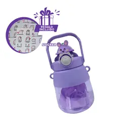 GENERICO - Tomatodo para Gym Kawai ConejoMorado Y+Regalo Stickers