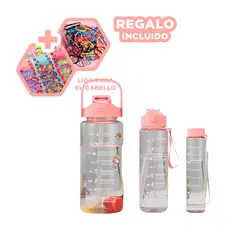 GENERICO - Pack6 Tomatodo Juego Tres Unidades Rosado Y+Ligas de Regalo