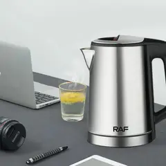 RAFF - HERVIDORA DE AGUA ELÉCTRICO DE ACERO INOXIDABLE PLATEADO