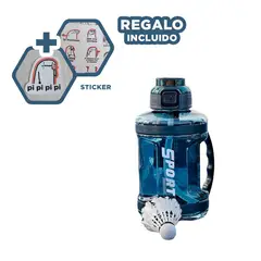 GENERICO - Tomatodo para Gym Grande Azul Y+Regalo Stickers