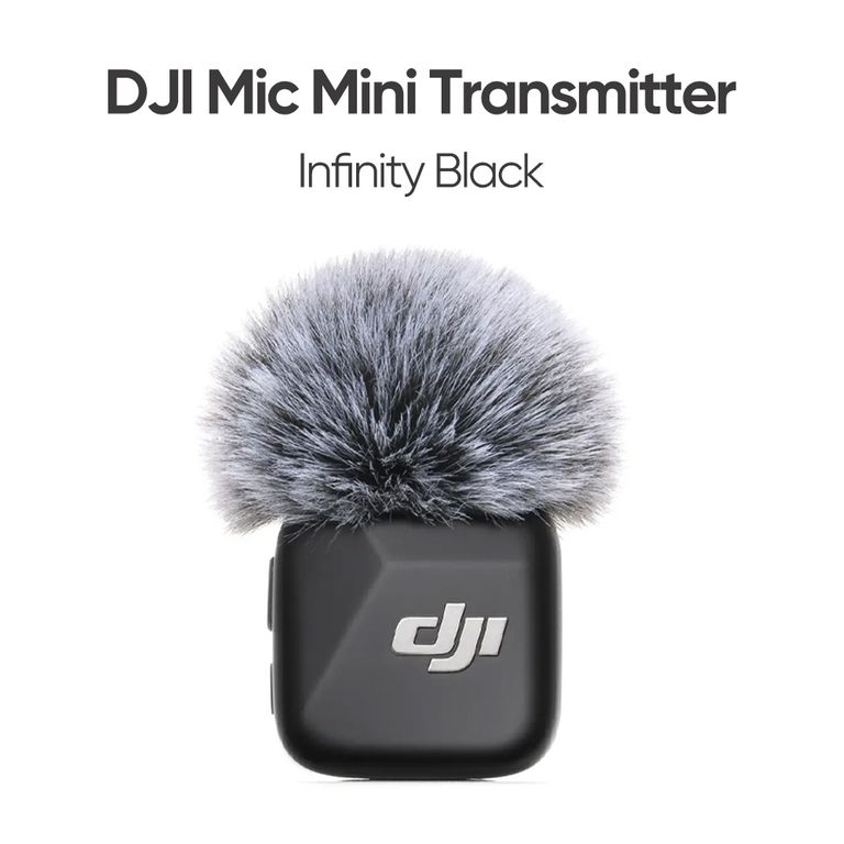 Mini transmisor de micrófono negro infinito