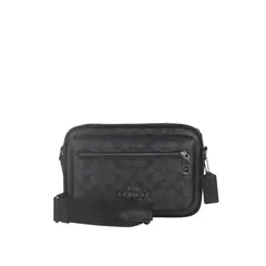 COACH - Elias Cartera Hombre Negro y Gris CZ401