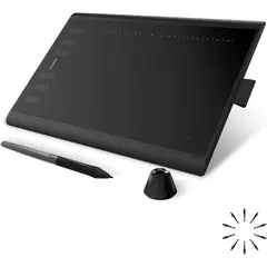 HUION - Tableta Gráfica Gigante H1060P-OTG 10x6 Pulgadas y 60° Inclinación