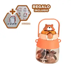 GENERICO - Tomatodo para Gym Kawai OsoMarron Y+Regalo Stickers