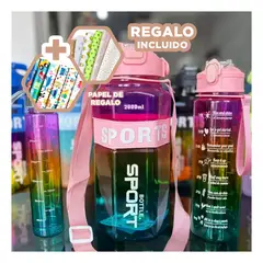 GENERICO - Tomatodo Kit de 3 Perfecto para Gym Rosado Y+Papel de Regalo