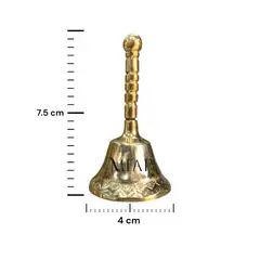 MFAP BRONCERIA Y ANTIGUEDADES - Campana palito en bronce fundido 7.5 cm - Llamarada de medianoche