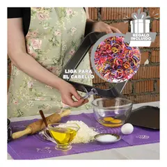 GENERICO - Pack6 Moldes para Horno Plateado Y+Ligas de Regalo