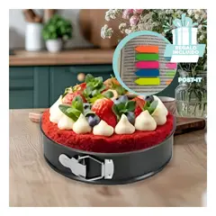 GENERICO - Juego de Moldes de Horno Plateado Y+Post-it Adhesivos