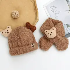 GENERICO - GORRO DE INVIERNO PARA NIÑOS CON CHALINA