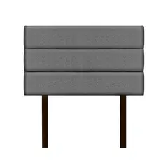 MUEBLES MACRUMO - Cabecera Moty - 2 Plz- Color Gris oscuro