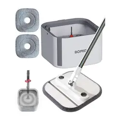 BOMIDI - Trapeador Giratorio 3 en 1 M20 Blanco Limpieza práctica