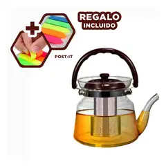 GENERICO - Pack4 Tetera Resistente de 1100ml Y+Banderitas Adhesivas